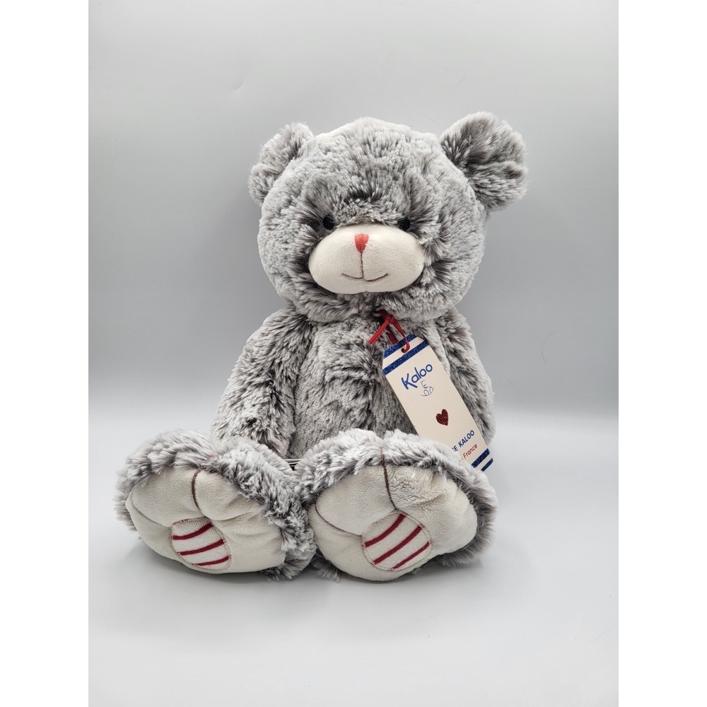 NWT Kaloo Grey prestige Teddy bear Maé Stuffed Animal soft Gift